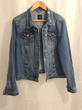 Distressed Jean Jacket. from One5One. NWOT